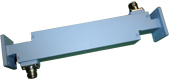 Broadwall Directional Coupler - Dual-arm 2 WG Ports & 2 Coax Ports